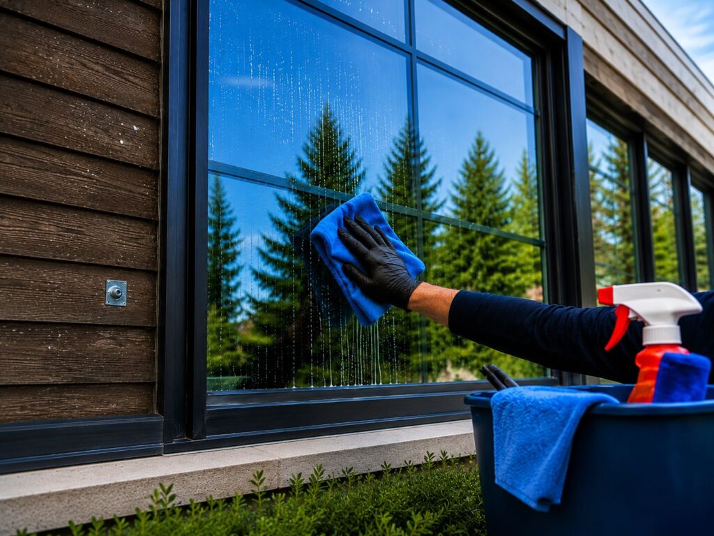 cleaning windows